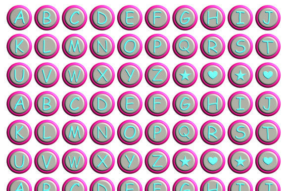 Alphabet – Letters - Brads .33