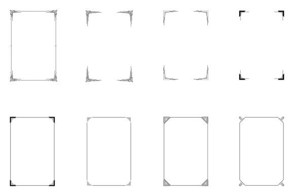 Bundle of Decorative Frames. Set 10