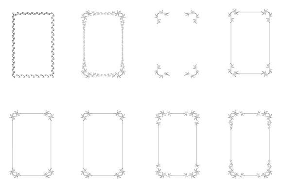 Bundle of Decorative Frames. Set 12