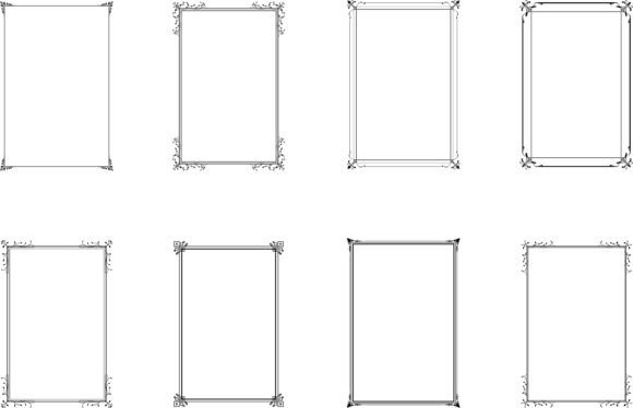 Bundle of Decorative Frames. Set 4: Strategic Design Assets for Creative and Professional Use