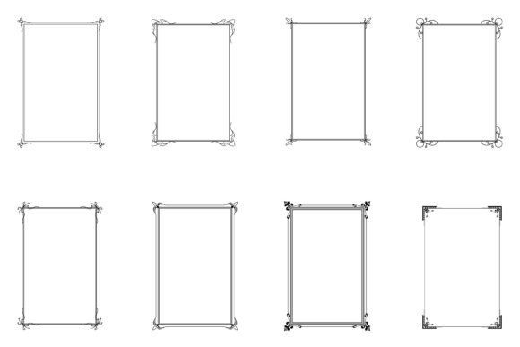 Bundle of Decorative Frames. Set 6: Strategic Use for Creative and Professional Projects