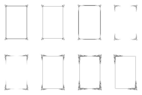 Bundle of Decorative Frames Set 9