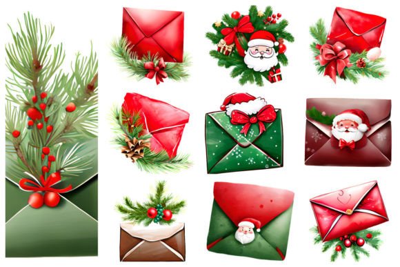 Christmas Decorative Letter Clipart