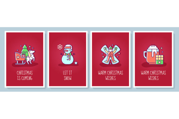 Christmas Event Celebration Card Set