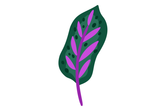 Cute Leaf Icon: Decorative Botany for Modern Design