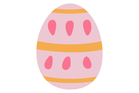 Cute Pastel Easter Egg for Modern Design Projects