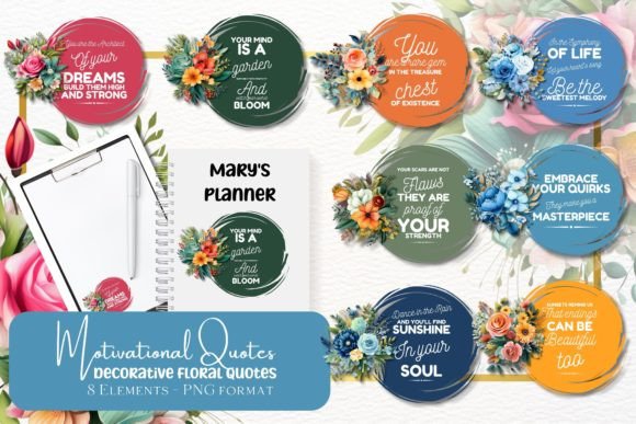 Decorative Floral Motivational Quotes: Elevate Your Creative Projects