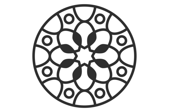 Decorative Korean Round Line Pattern: an