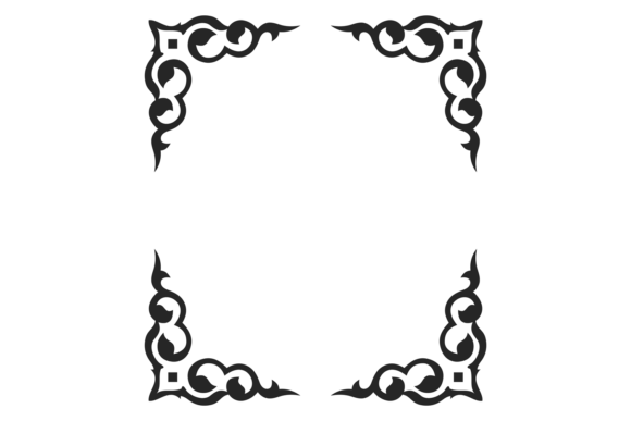 Decorative Ornate Corners. Elegant Vinta
