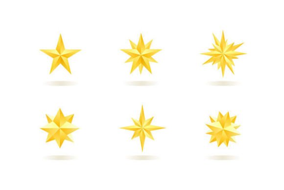 Decorative Shiny Star Collection: Elevating Your Visual Design Without the Glare