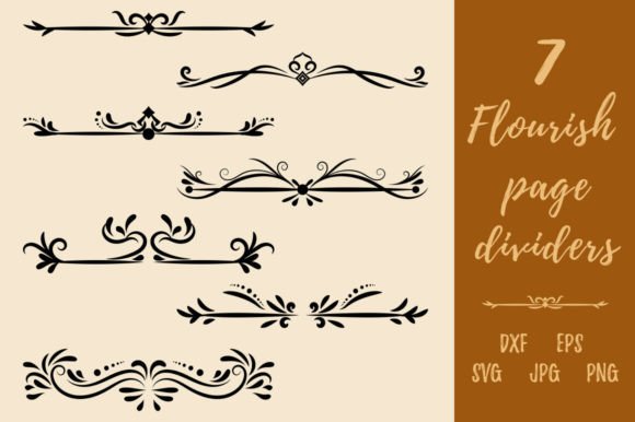 Decorative Vintage Flourish Page Divider: A Timeless Design Element for Modern Creativity