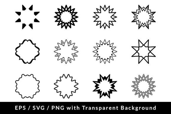 Enhancing Design Projects with Multi Pointed Star Decorative Set SVG