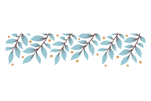 Floral Border. Decorative Foliage Branch: A Guide to Choosing and Using Botanical Elements Effectively