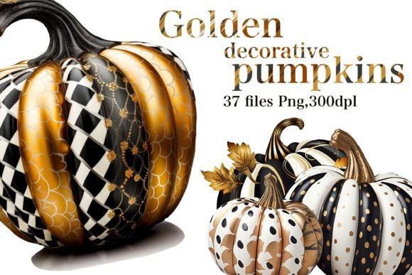 Golden Decorative Pumpkins: A Versatile Resource for Fall Creations