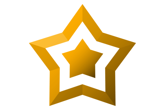 Golden Star Icon: A Guide to Shiny Metal Decorative Elements in Design