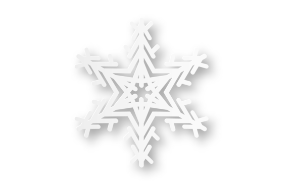 Iced Star Element: Decorative Realistic for Stunning Visual Projects