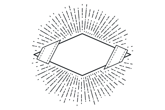 Retro Stamp Decorative Burst Badge Blank: A Creative Tool for Designers and Businesses
