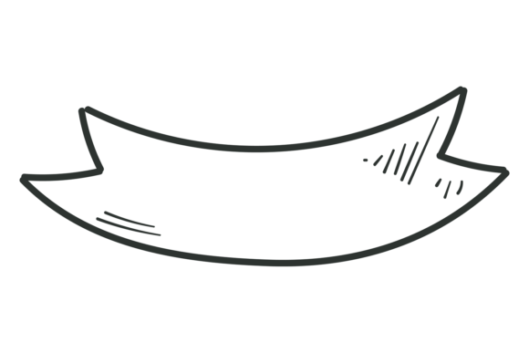 Ribbon Doodle: Decorative Hand Drawn Ban