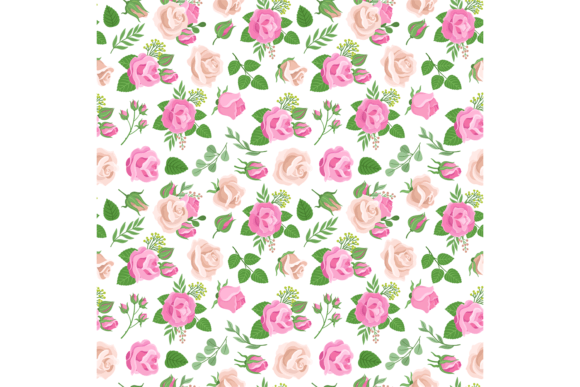 Rose Seamless Pattern Decorative Flower